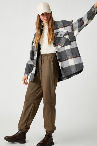 Broek Hoge Taille - Bruin