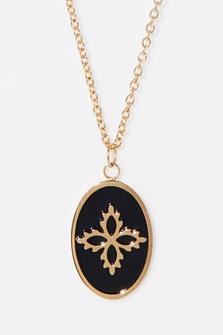 Colar Dourado e preto