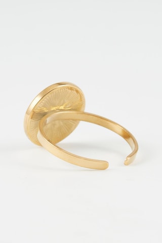 Anel ajustável Dourado e preto