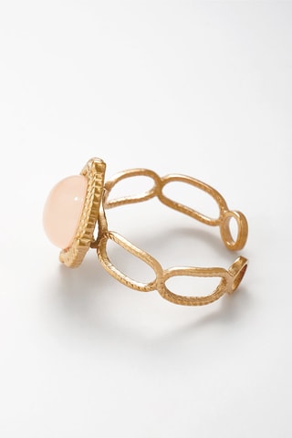 Anel ajustável Dourado e rosa