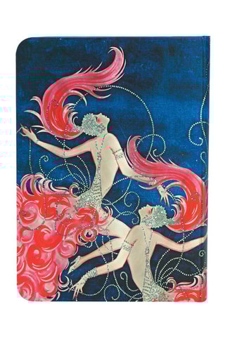Gelinieerd Notitieboekje Cabaret Cabaret Blauw en Fuchsia - 12 x 17 cm