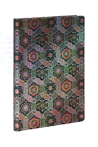 Gelinieerd Notitieboekje Chakra Zwart en Groen - 13 x 18 cm