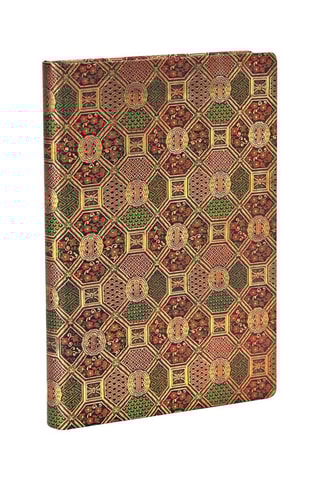 Notitieboekje Mandala Goudkleurig en Bordeauxrood - 13 x 18 cm