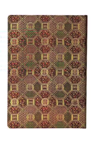Notitieboekje Mandala Goudkleurig en Bordeauxrood - 13 x 18 cm