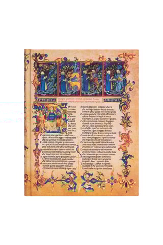 Gelinieerd Notitieboek Enfer - 144 pagina's Beige en Blauw - 18 x 23 cm