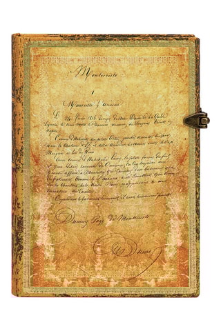 Gelinieerd Notitieboek 150ème Anniversaire de la mort de Dumas - 240 pagina's - Geel - 13 x 18 cm