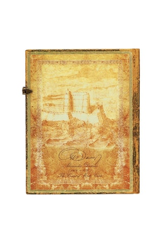 Gelinieerd Notitieboek 150ème Anniversaire de la mort de Dumas - 144 pagina's - Geel - 18 x 23 cm