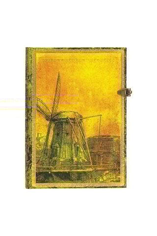 Notitieboek 350ème Anniversaire de la mort de Rembrandt - 240 pagina's - Geel - 13 x 18 cm
