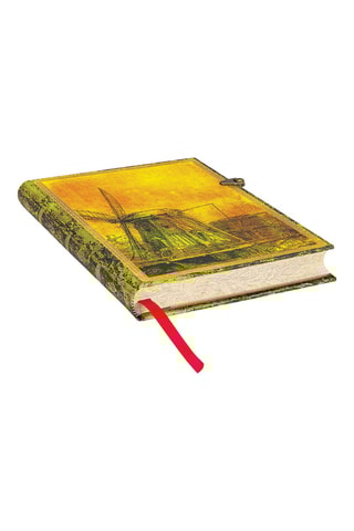 Gelinieerd Notitieboek 350ème Anniversaire de la mort de Rembrandt - 240 pagina's - Geel - 13 x 18 cm