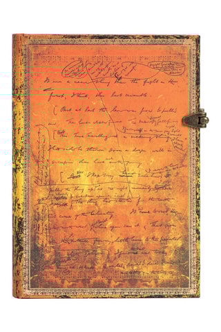 Notitieboek 75ème Anniversaire de H.G. Wells - 240 pagina's - Oranje - 13 x 18 cm