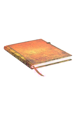 Gelinieerd Notitieboek 75ème Anniversaire de H.G. Wells - 144 pagina's - Oranje - 18 x 23 cm