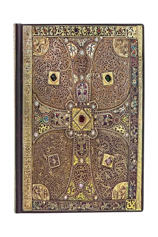 Notitieboek Lindau - 208 pagina's Bruin en Goudkleurig - 9,5 x 14 cm