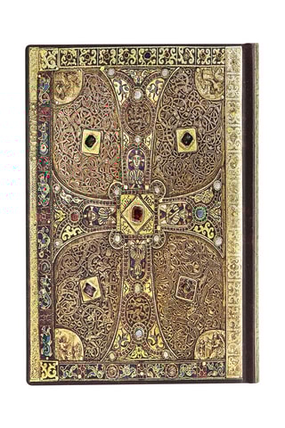 Notitieboek Lindau - 208 pagina's Bruin en Goudkleurig - 9,5 x 14 cm