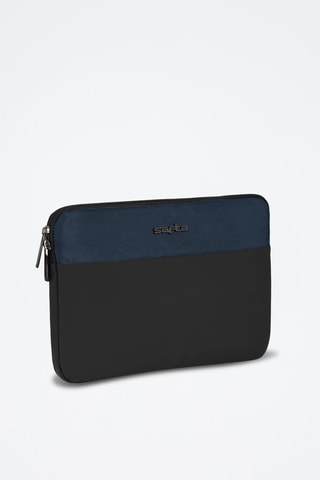 Laptophoes 11,6” - Marineblauw en Zwart