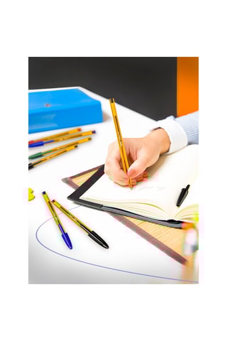 50 Balpennen Cristal - Zwarte Inkt