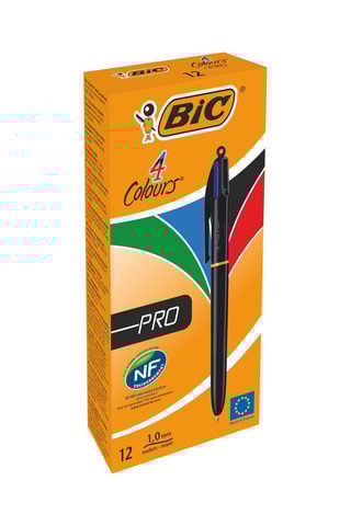12 Balpennen in 4 Kleuren Pro 4 Inktkleuren
