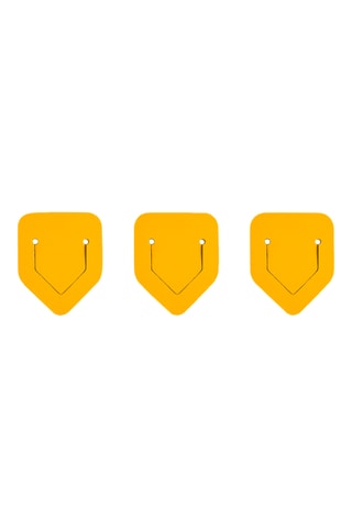 3 Leren Bladwijzers - Geel