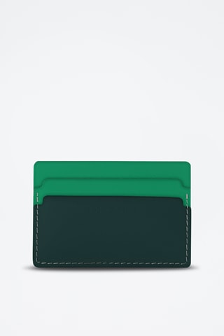 Leren Pasjeshouder - Groen