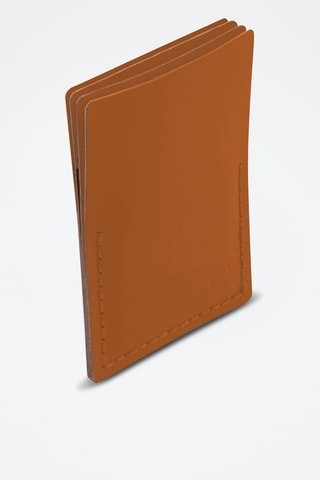 Leren Pasjeshouder - Steenrood