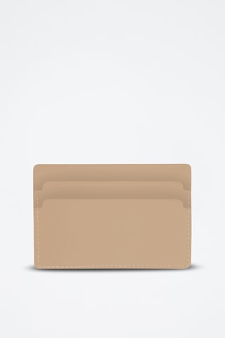 Leren Pasjeshouder - Beige