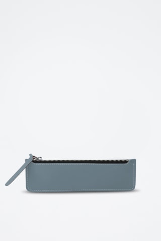 Leren Etui - Blauwgrijs