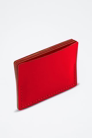 Leren Pasjeshouder - Rood