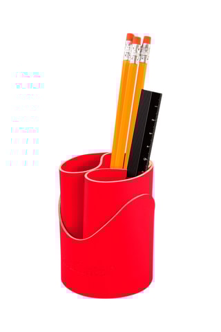 Leren Potloodhouder - Rood