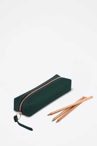 Leren Etui - Donkergroen