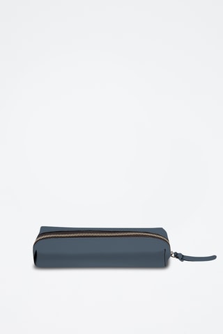 Leren Etui - Petrolblauw