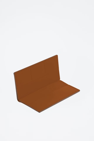 Leren Portefeuille - Camel