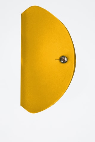 Leren Etui voor Oortjes - Geel