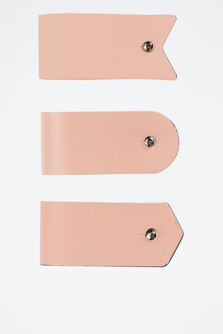 3 Leren Kabelorganizers - Roze