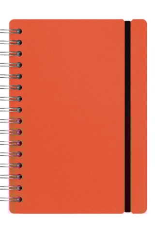 Spiraalschrift A5 - 80 Pagina's - Steenrood - 16,5 x 21,5 x 2 cm