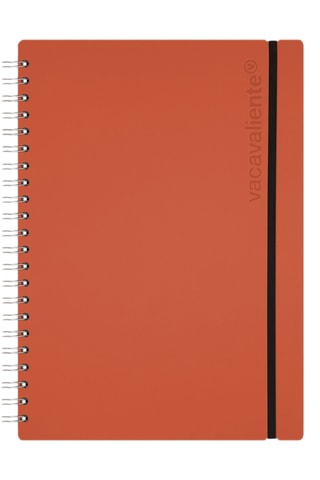 Spiraalschrift A4 - 80 Pagina's - Steenrood - 23 x 30,5 x 2,2 cm