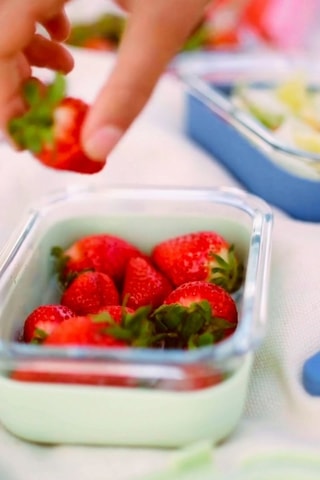 Borosilicaatglazen en Silicone Bewaarbakje - 64 cl