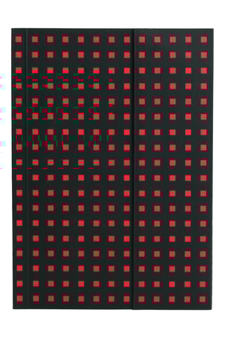 Gelinieerd Notitieboekje - 112 Pagina's - Rood en Zwart - 12,5 x 17,6 cm