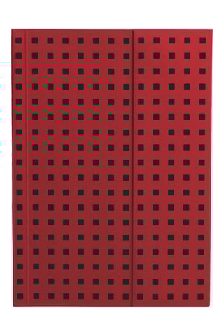 Gelinieerd Notitieboekje - 112 Pagina's - Rood en Zwart - 12,5 x 17,6 cm