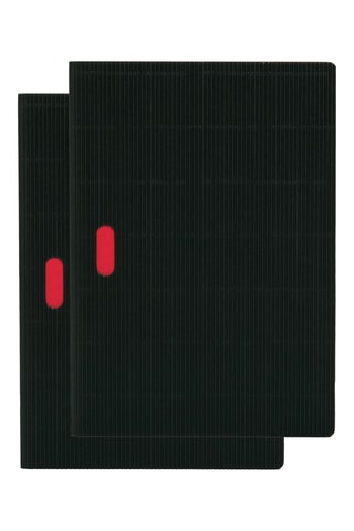 2 Notitieboekjes - 80 Pagina's - Zwart - 14,8 x 21 cm