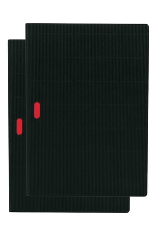 2 Notitieboekjes - 80 Pagina's - Zwart - 21 x 29,7 cm