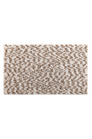Tapis de bain Friza - Blanc et sable - 45 x 75 cm