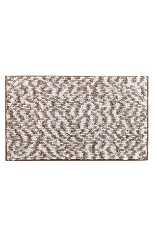 Tapis de bain Friza - Sable et marron - 45 x 75 cm