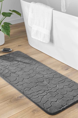 Tapis de bain Ricochet - Anthracite - 50 x 120 cm