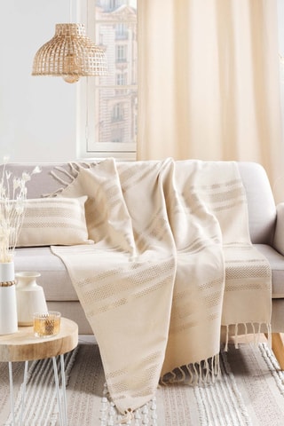 Plaid Doreline - Beige - 125 x 150 cm