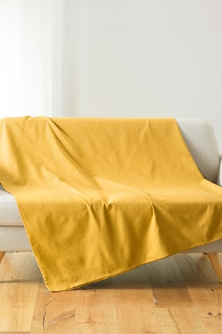 Plaid Lucile - Jaune - 180 x 220 cm