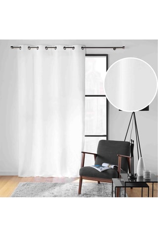 Rideau Soline - Blanc - 140 x 260 cm