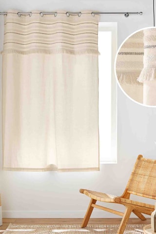 Rideau Atlas - Beige - 140 x 180 cm