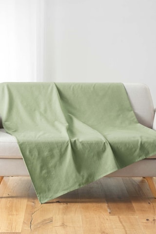 Plaid Lucile - Sauge - 220 x 240 cm