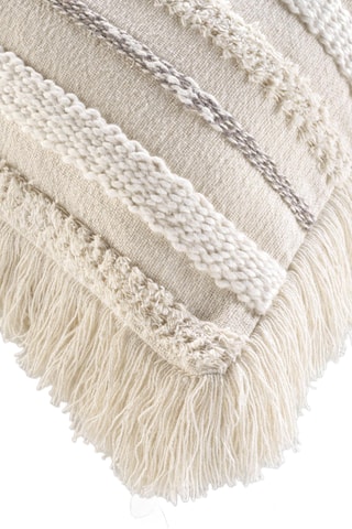 Coussin déhoussable Atlas - Beige - 60 x 60 cm