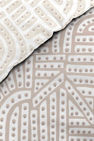 Parure de draps en coton Eliot - Beige et écru