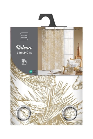 Rideau Dune - Beige et blanc - 140 x 240 cm